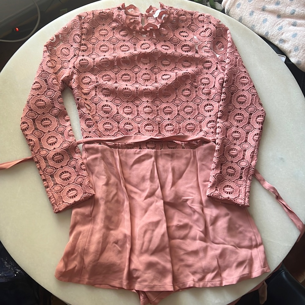 karina Grimaldi pink cute romper